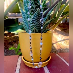 Silpada Pearl Crystal & Quartz sterling Silver Necklace